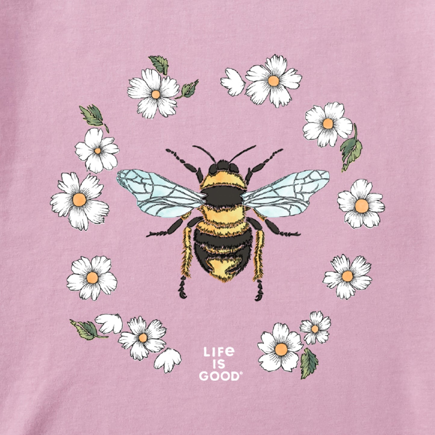 Women's Flowerbee Short Sleeve Vee