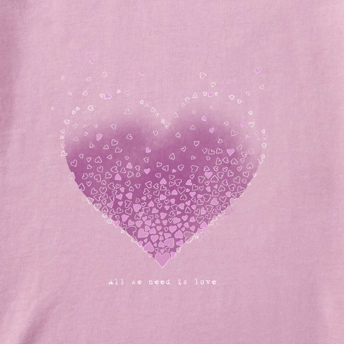 Women's Scattered Hearts Short Sleeve Tee