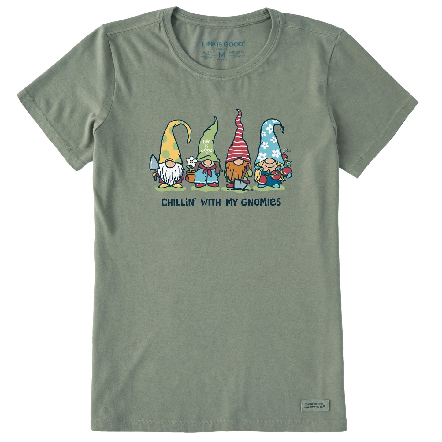 Women's Garden Gnomies Chillin' Short Sleeve Tee