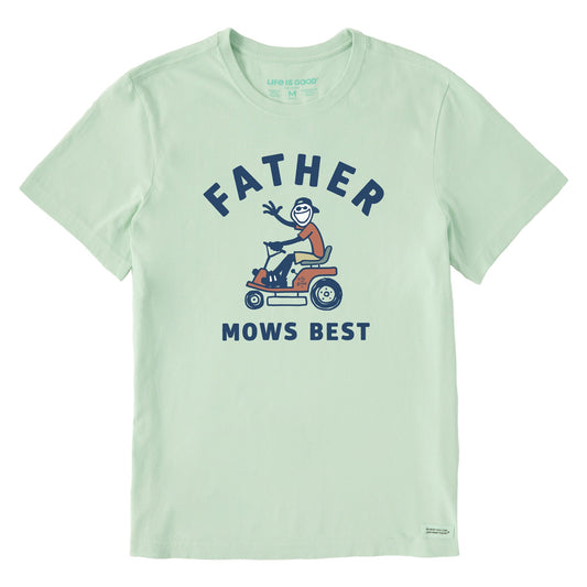 Men's Father Mows Best Rider Short Sleeve Tee