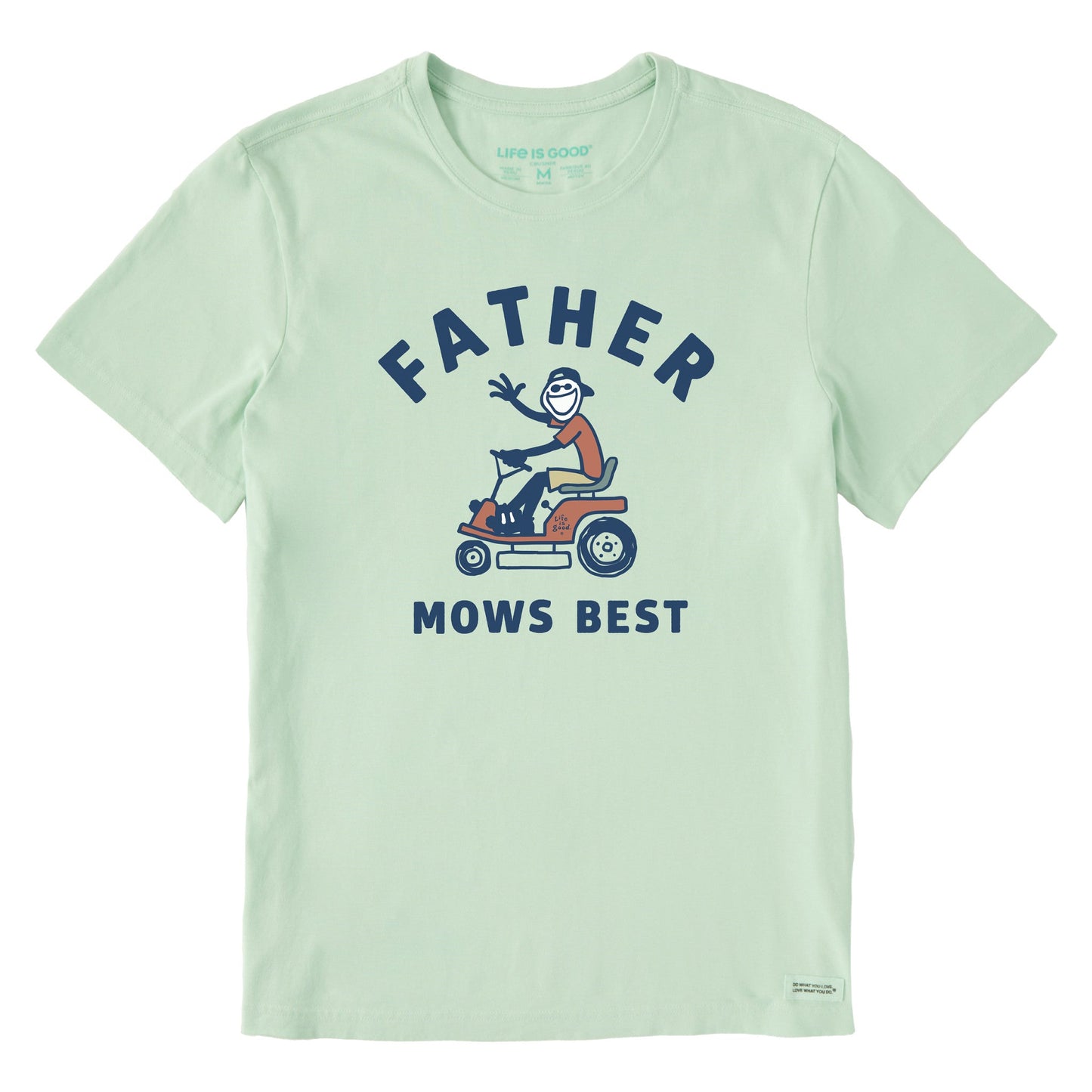 Men's Father Mows Best Rider Short Sleeve Tee