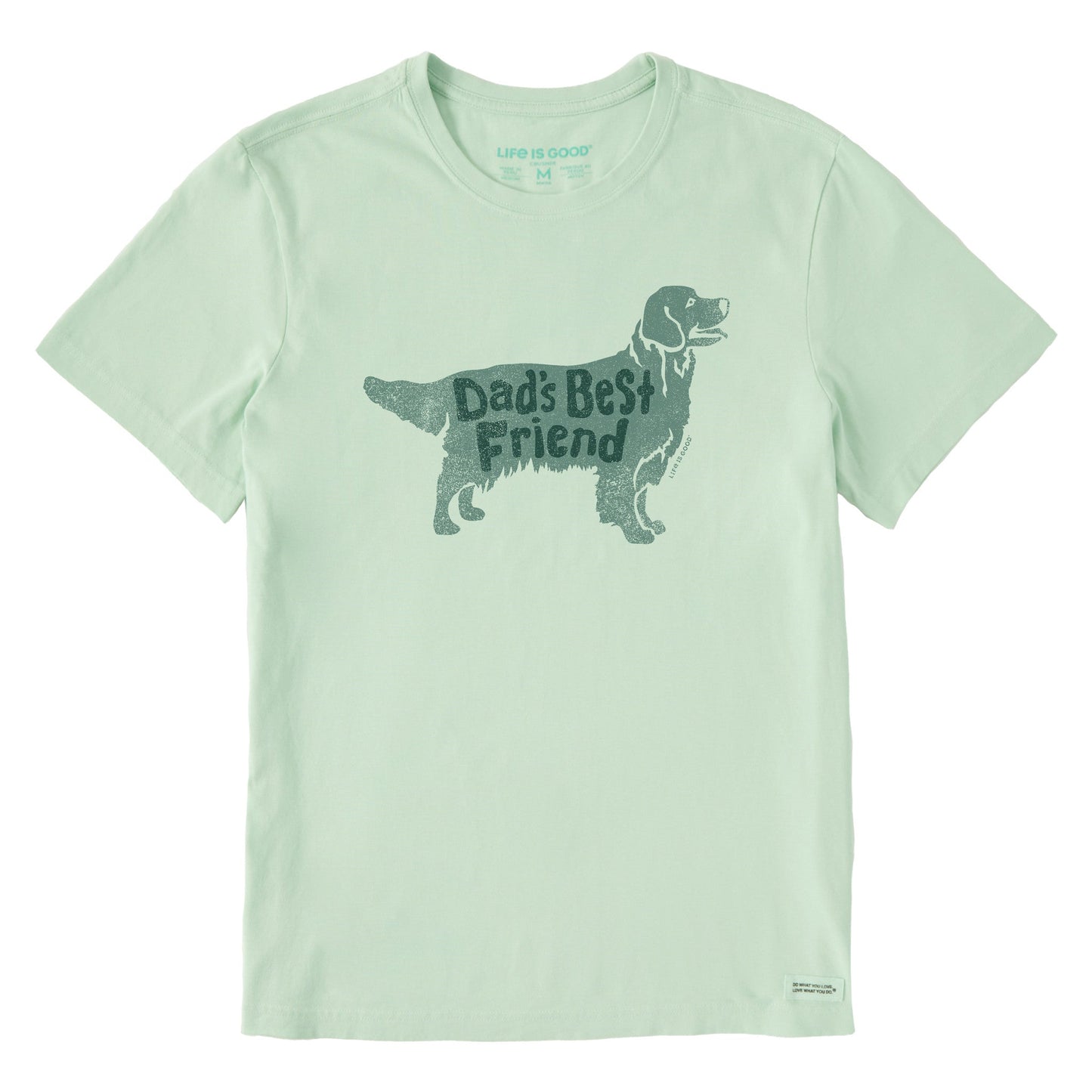Men's Dad's Best Friend Golden Retriever Short Sleeve Tee
