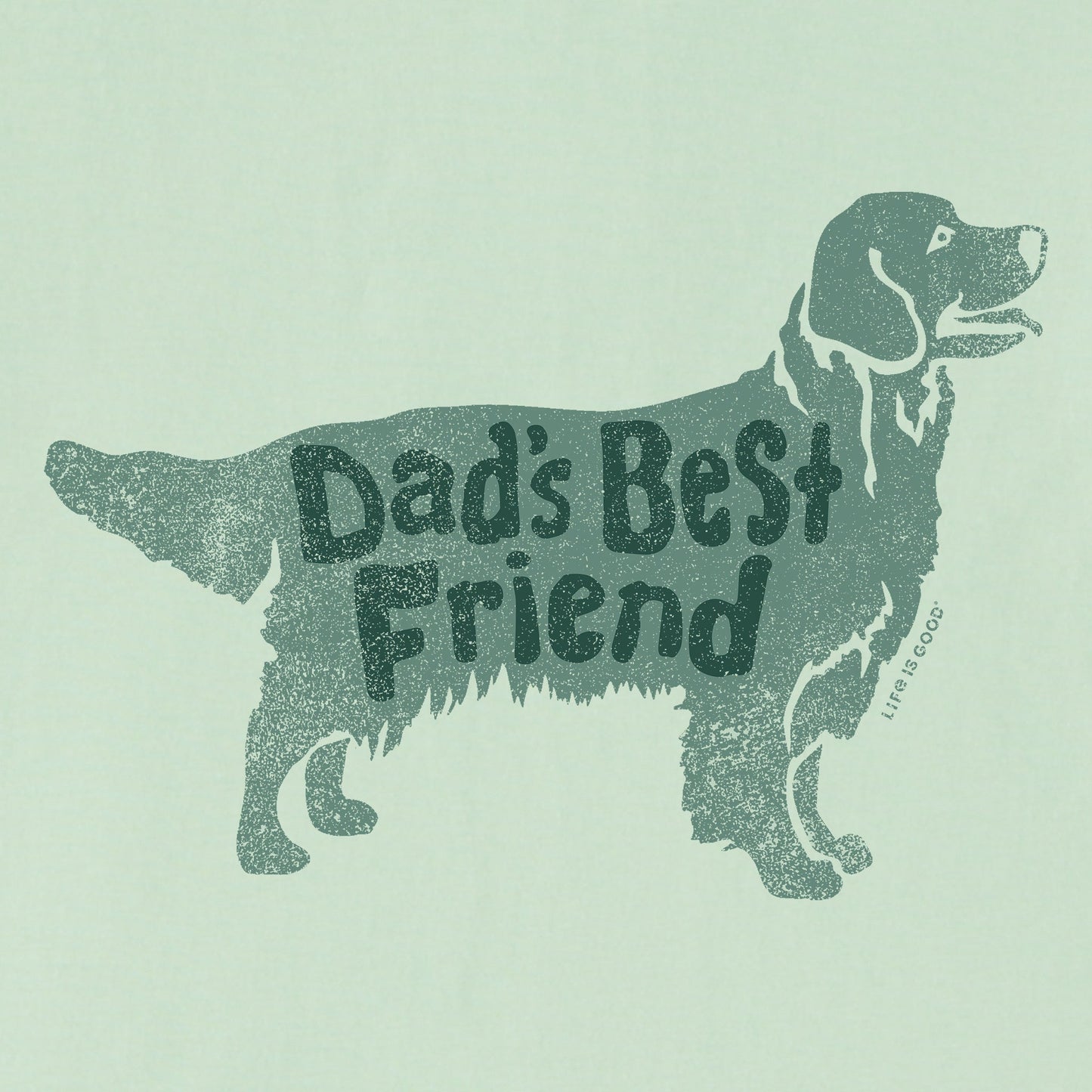 Men's Dad's Best Friend Golden Retriever Short Sleeve Tee
