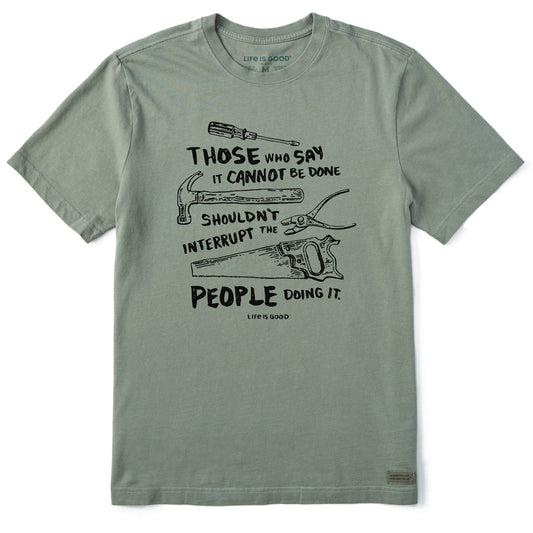 Men's Don't Interrupt - Tools Short Sleeve Crusher Tee