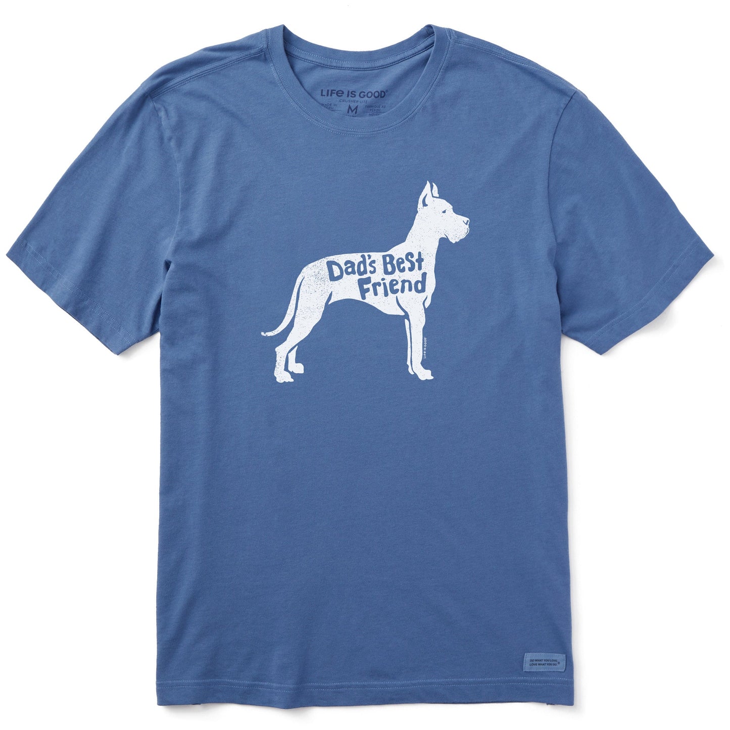 Men's Dads Best Friend Great Dane Short Sleeve Crusher Tee
