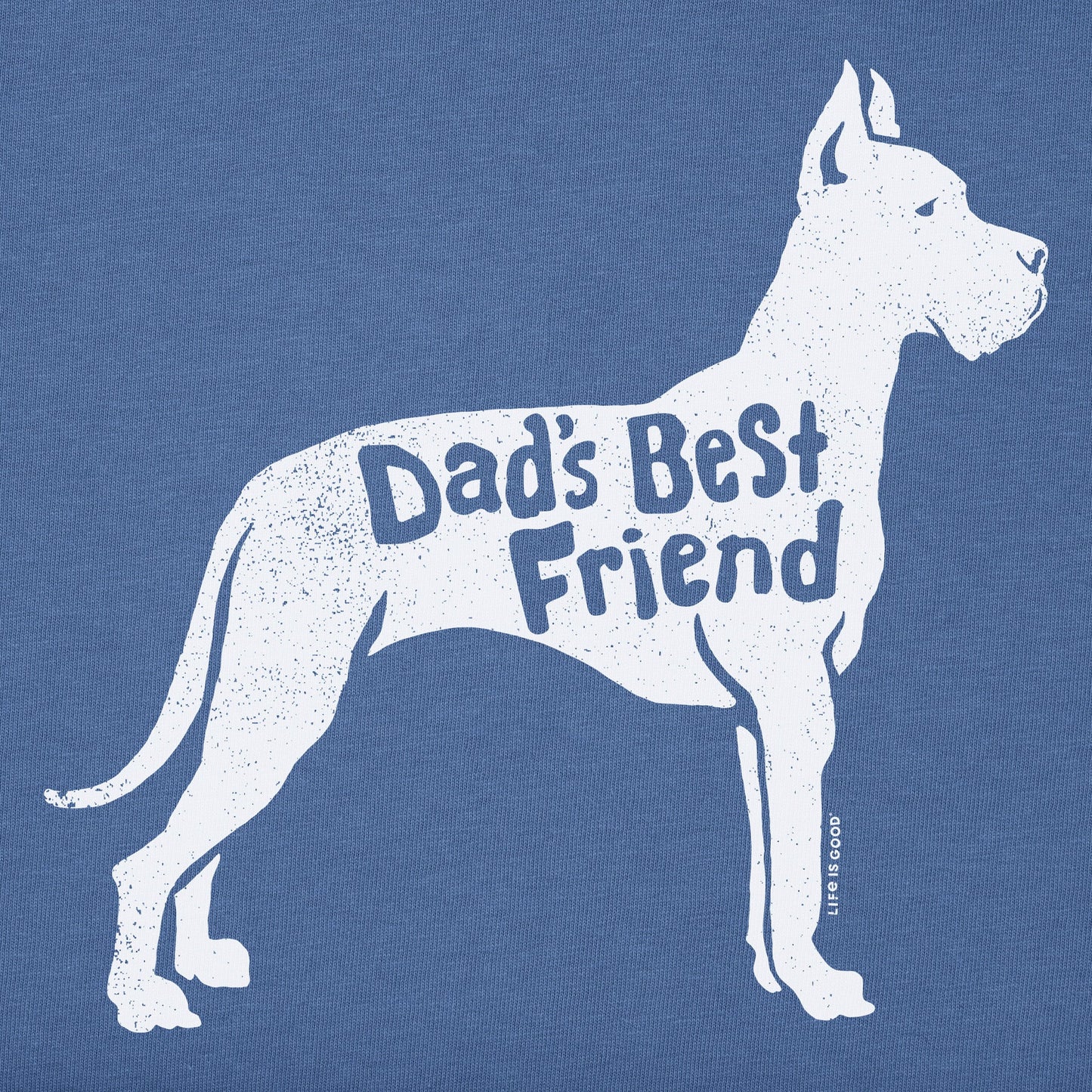 Men's Dads Best Friend Great Dane Short Sleeve Crusher Tee