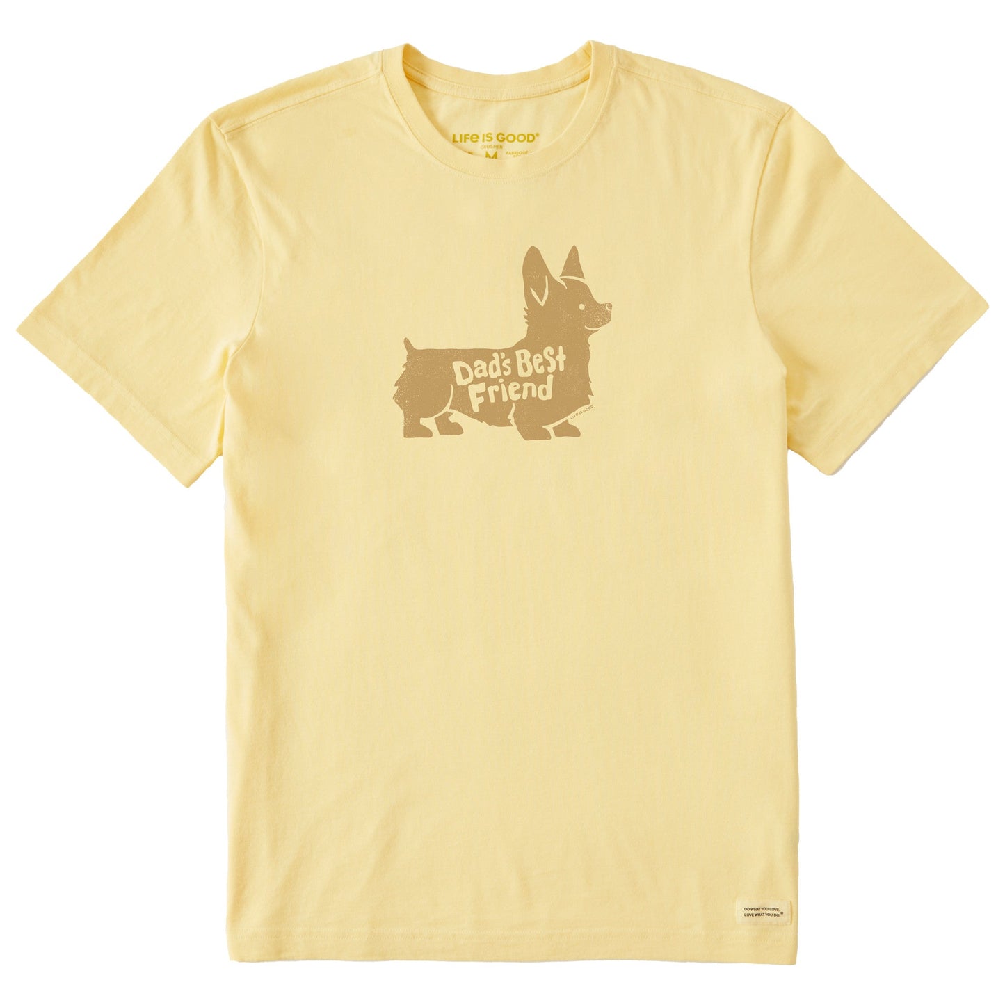 Men's Dads Best Friend Corgi Short Sleeve Crusher Tee