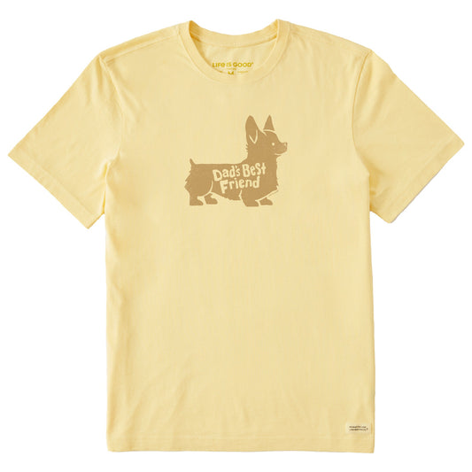 Men's Dads Best Friend Corgi Short Sleeve Crusher Tee