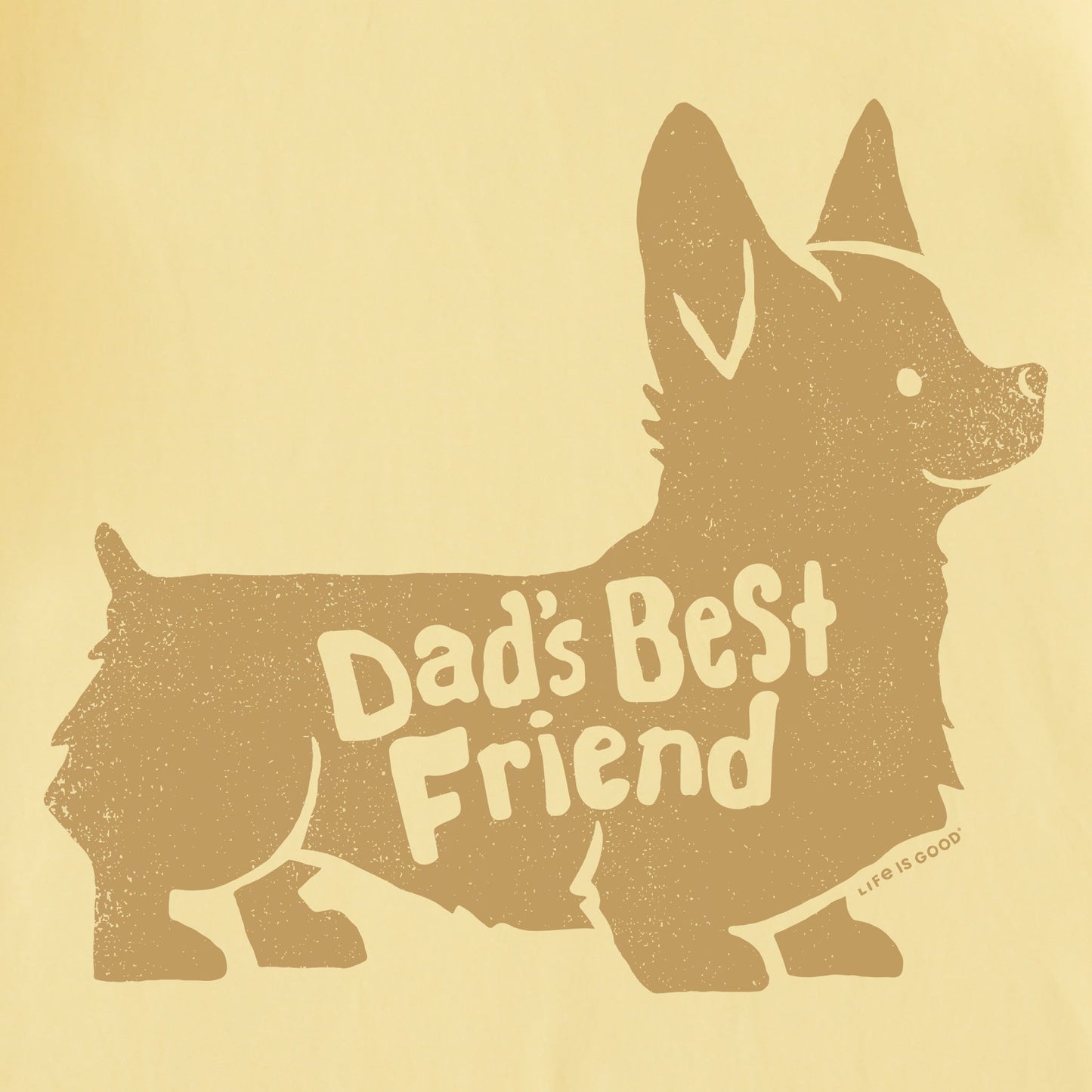 Men's Dads Best Friend Corgi Short Sleeve Crusher Tee