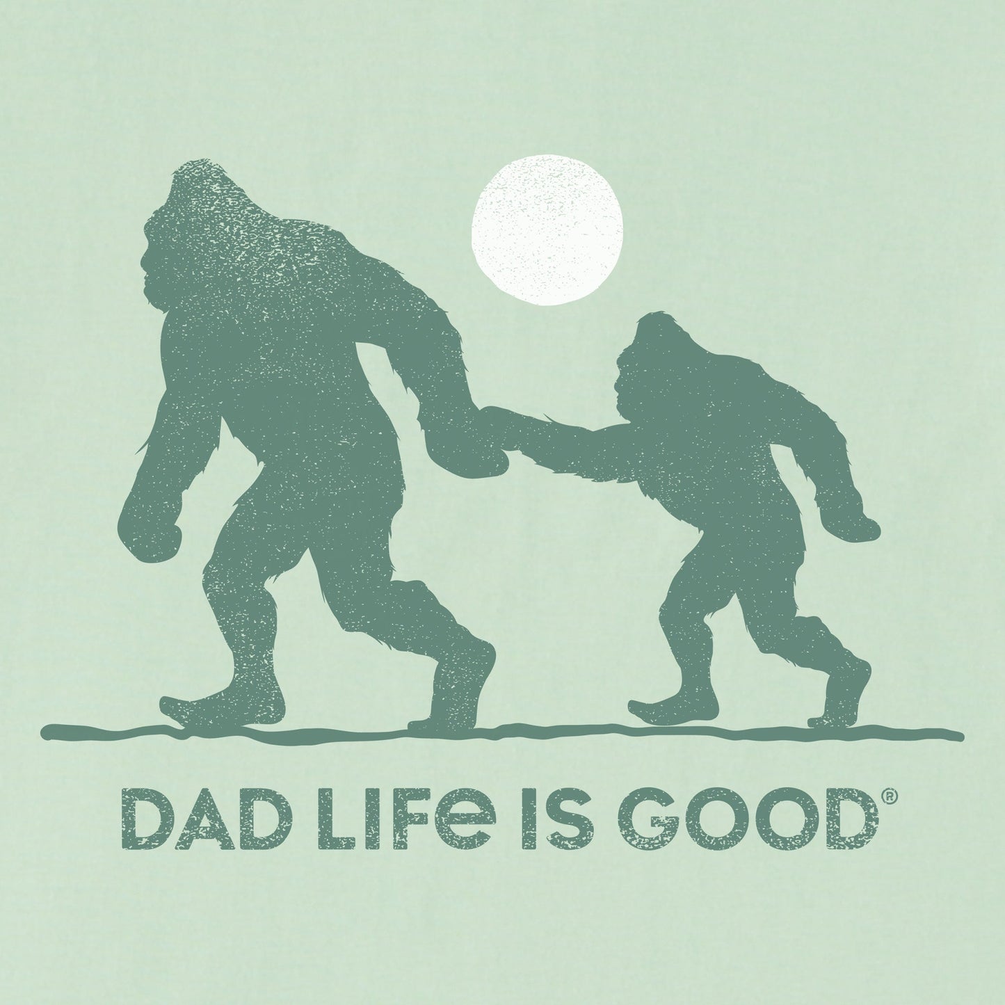 Men's Bigfoot Dad Life is Good Short Sleeve Tee