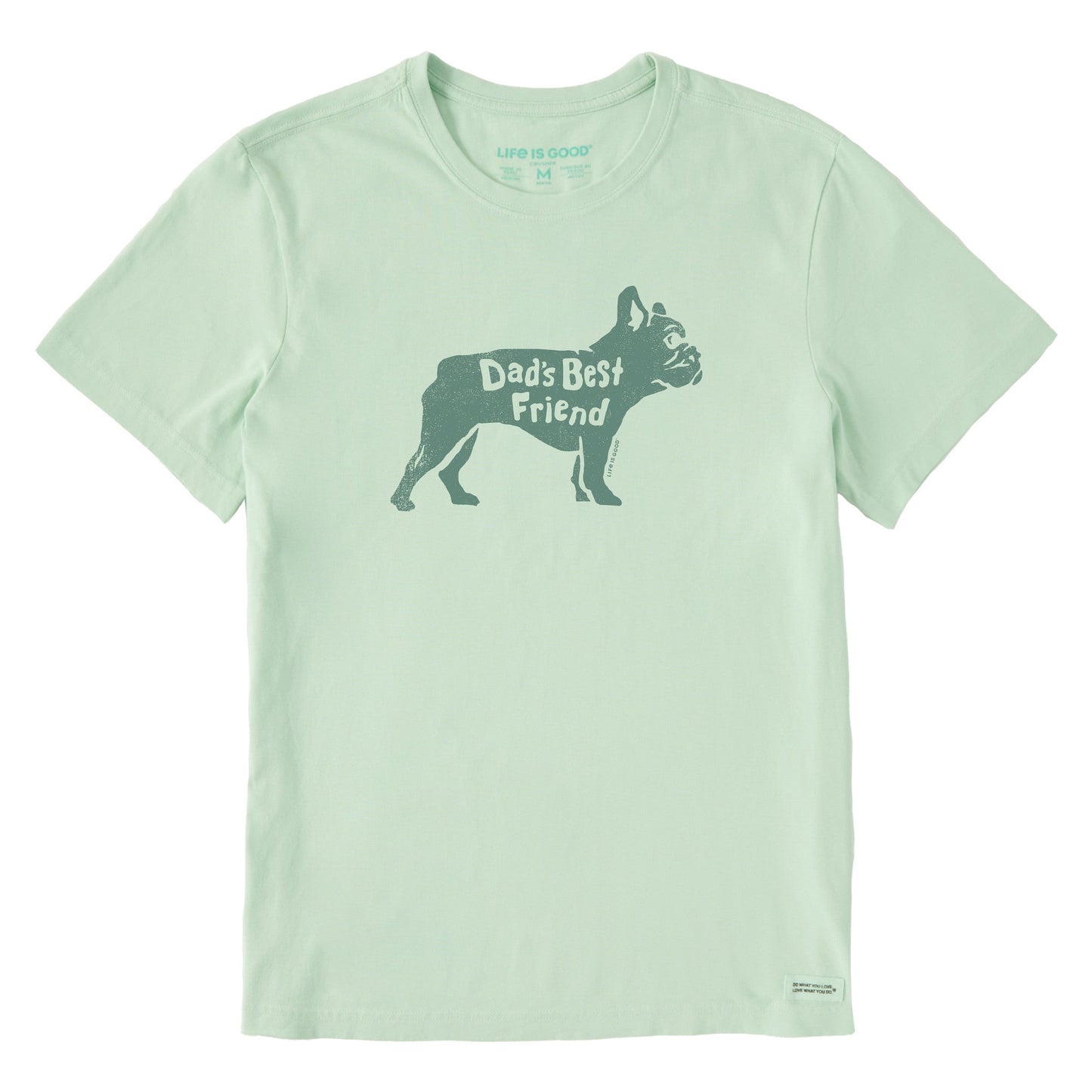 Men's Dads Best Friend Frenchie Short Sleeve Crusher Tee