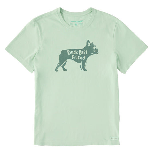 Men's Dads Best Friend Frenchie Short Sleeve Crusher Tee