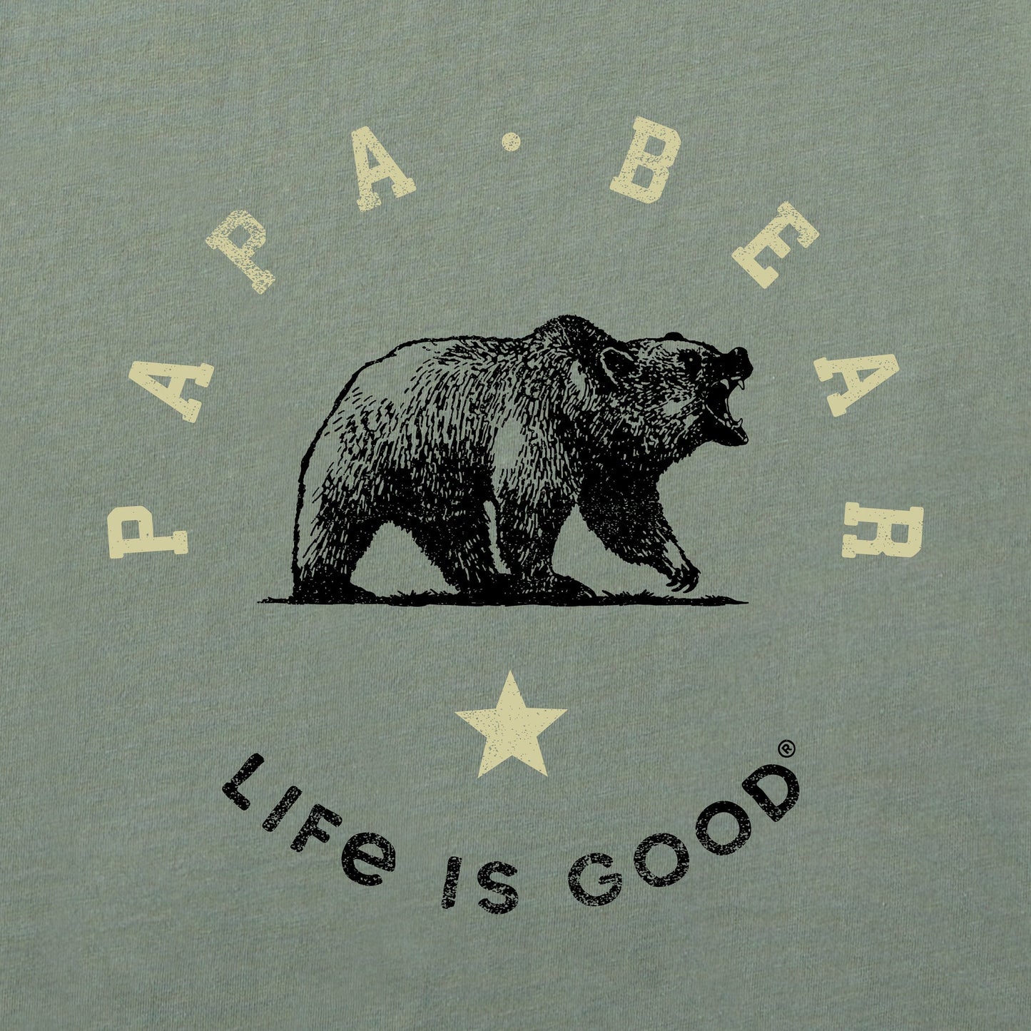Men's Papa Bear Circle Short Sleeve Tee