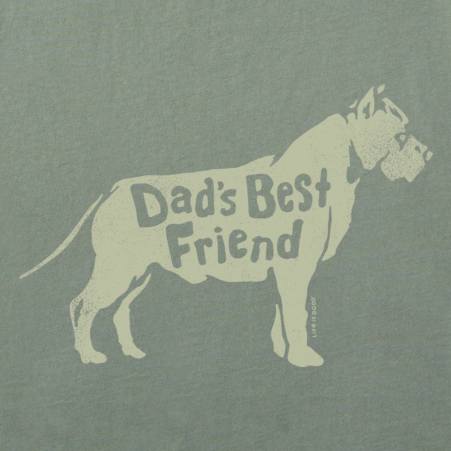 Men's Dads Best Friend Pitbull Short Sleeve Crusher Tee