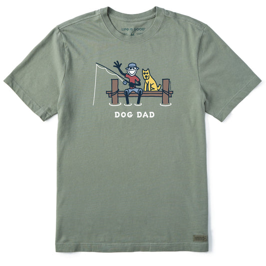 Men's Jake Dog Dad Fishing Short Sleeve Tee