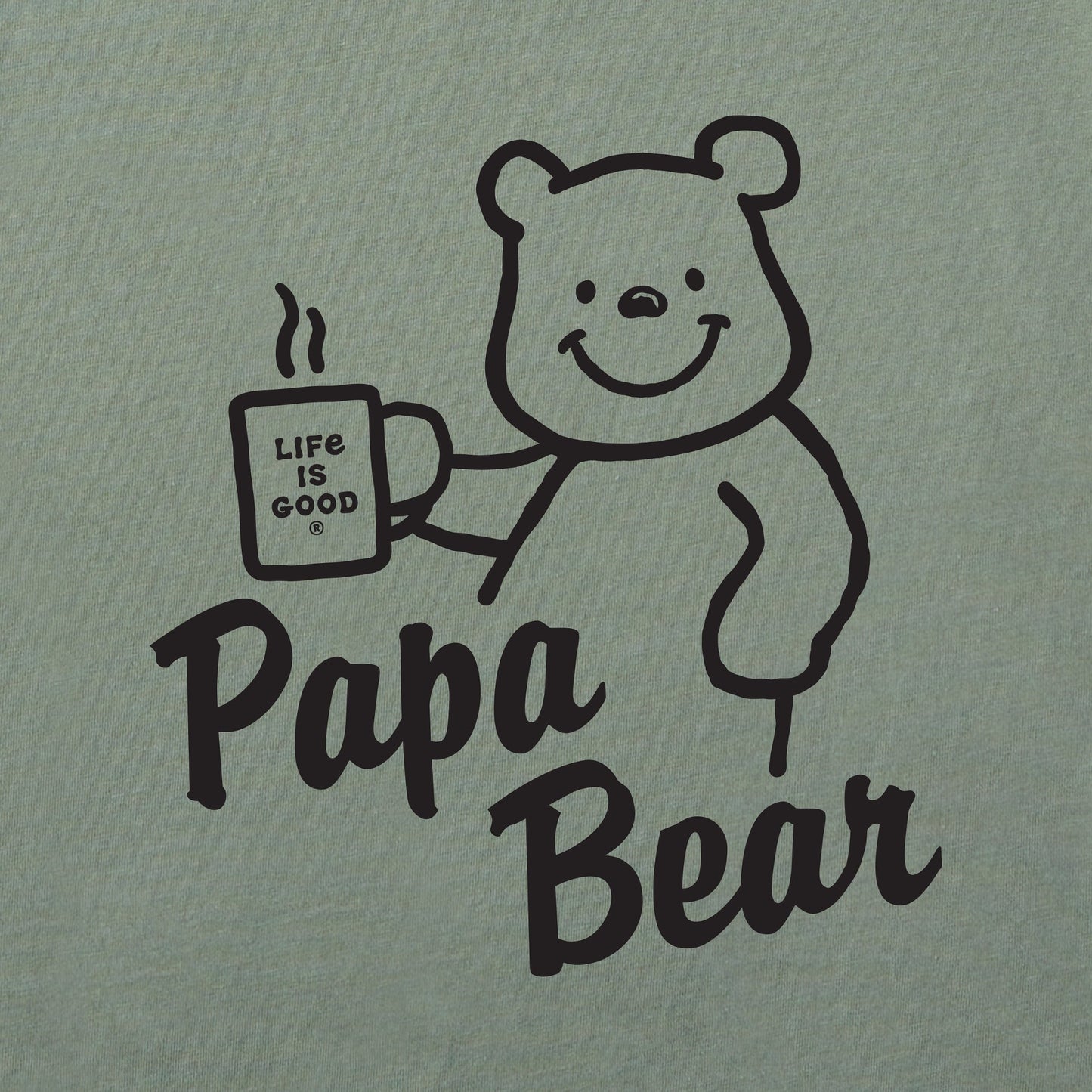 Men's Winnie Papa Bear Coffee Short Sleeve Tee