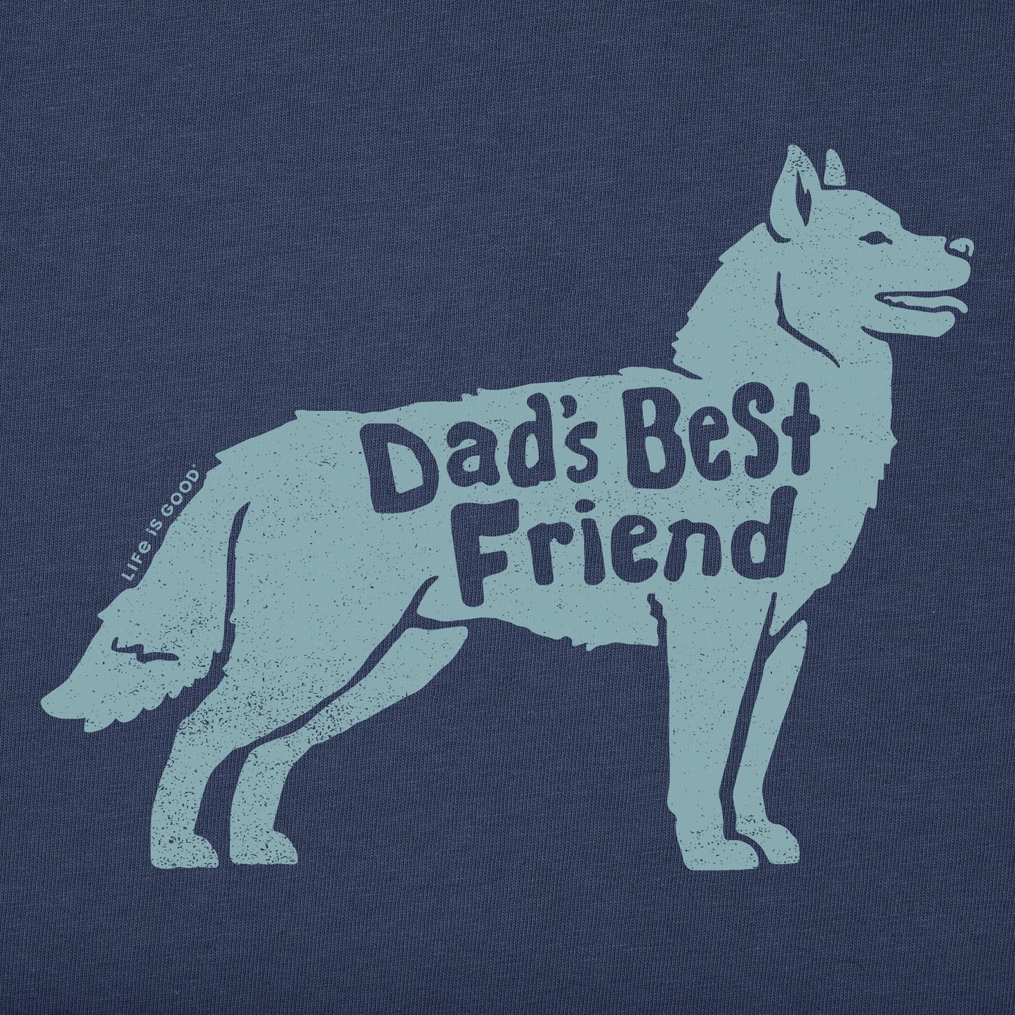 Men's Dads Best Friend Husky Short Sleeve Crusher Tee