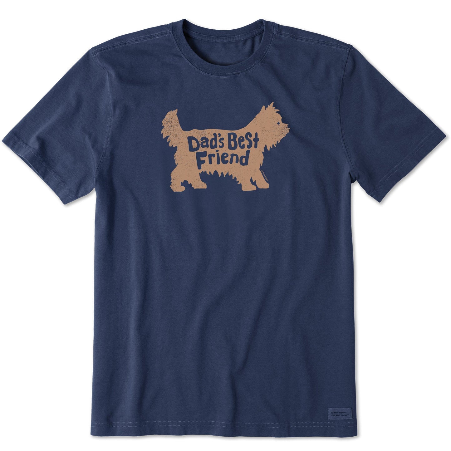 Men's Dads Best Friend Yorkshire Terrier Short Sleeve Crusher Tee