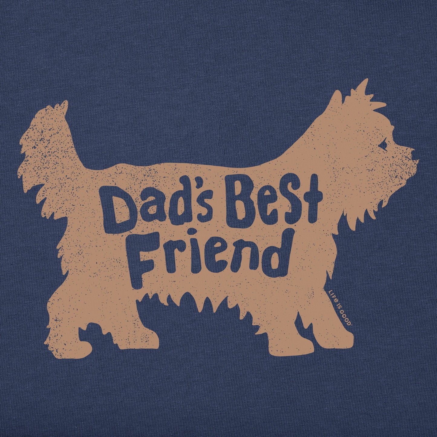 Men's Dads Best Friend Yorkshire Terrier Short Sleeve Crusher Tee