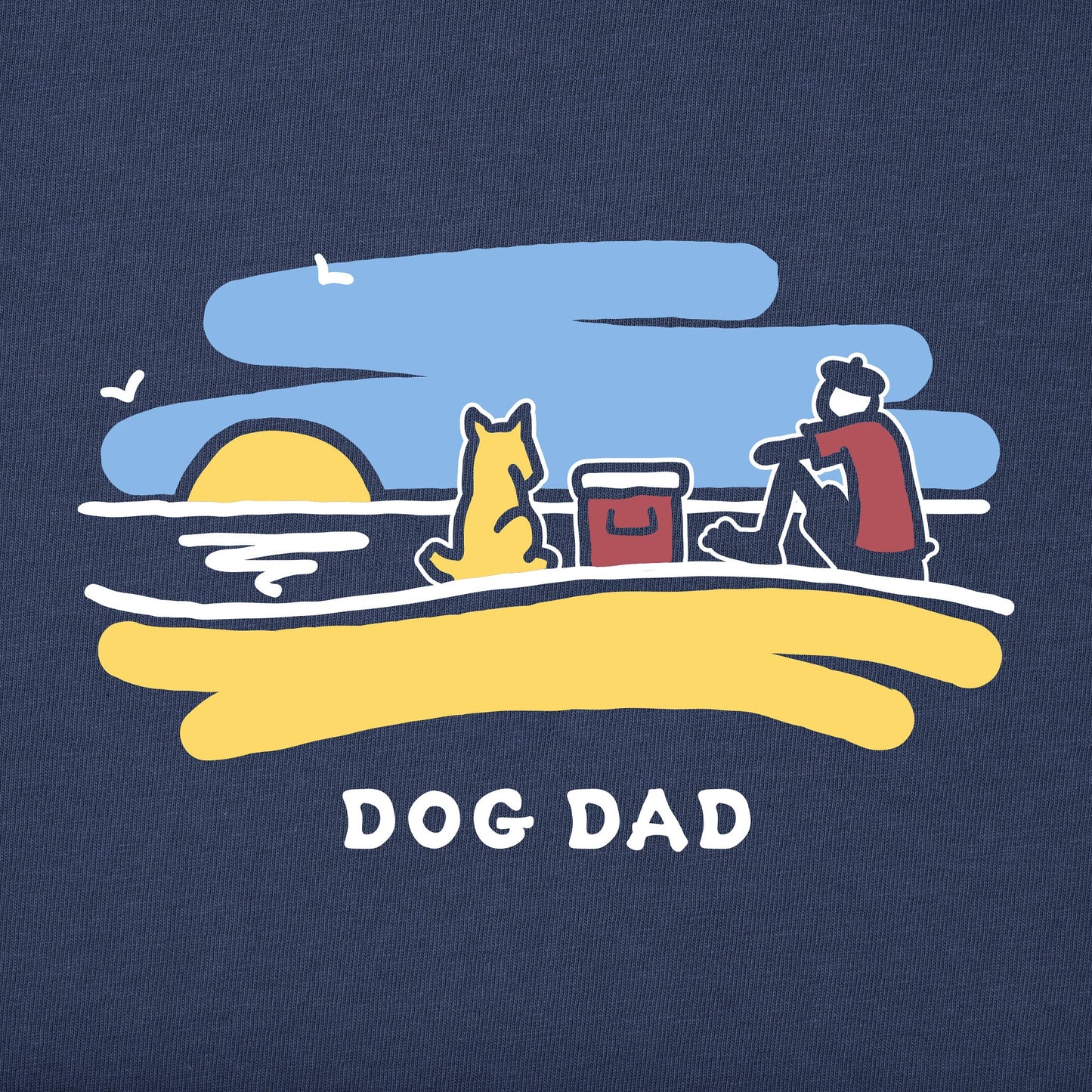Men's Jake Beach Dog Dad Short Sleeve Tee