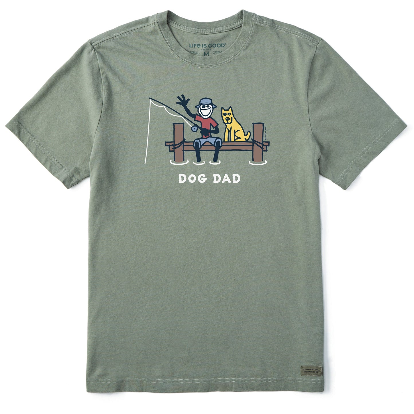 Men's Jake Dog Dad Fishing Short Sleeve Tee