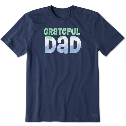 Men's Grateful Dad Stack Short Sleeve Tee