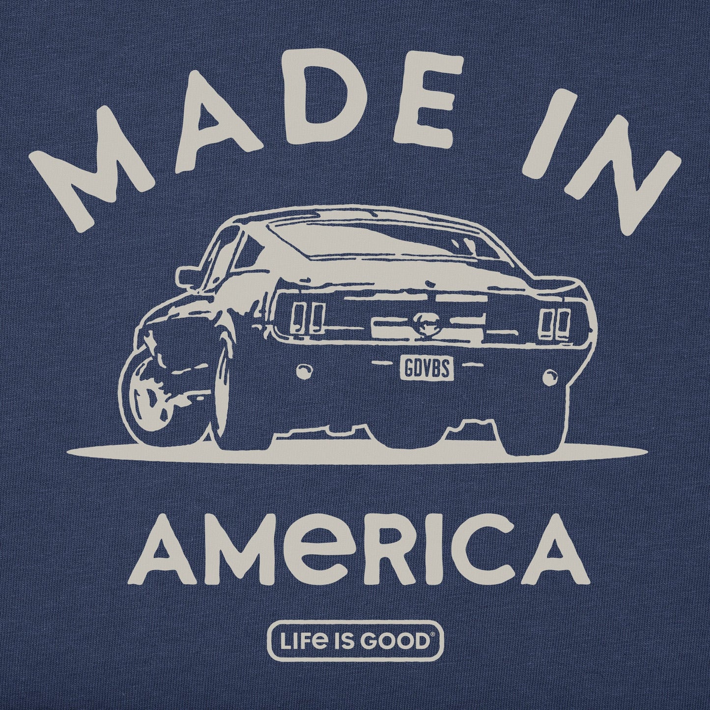 Men's Made in America Legendary Muscle Car Short Sleeve Tee