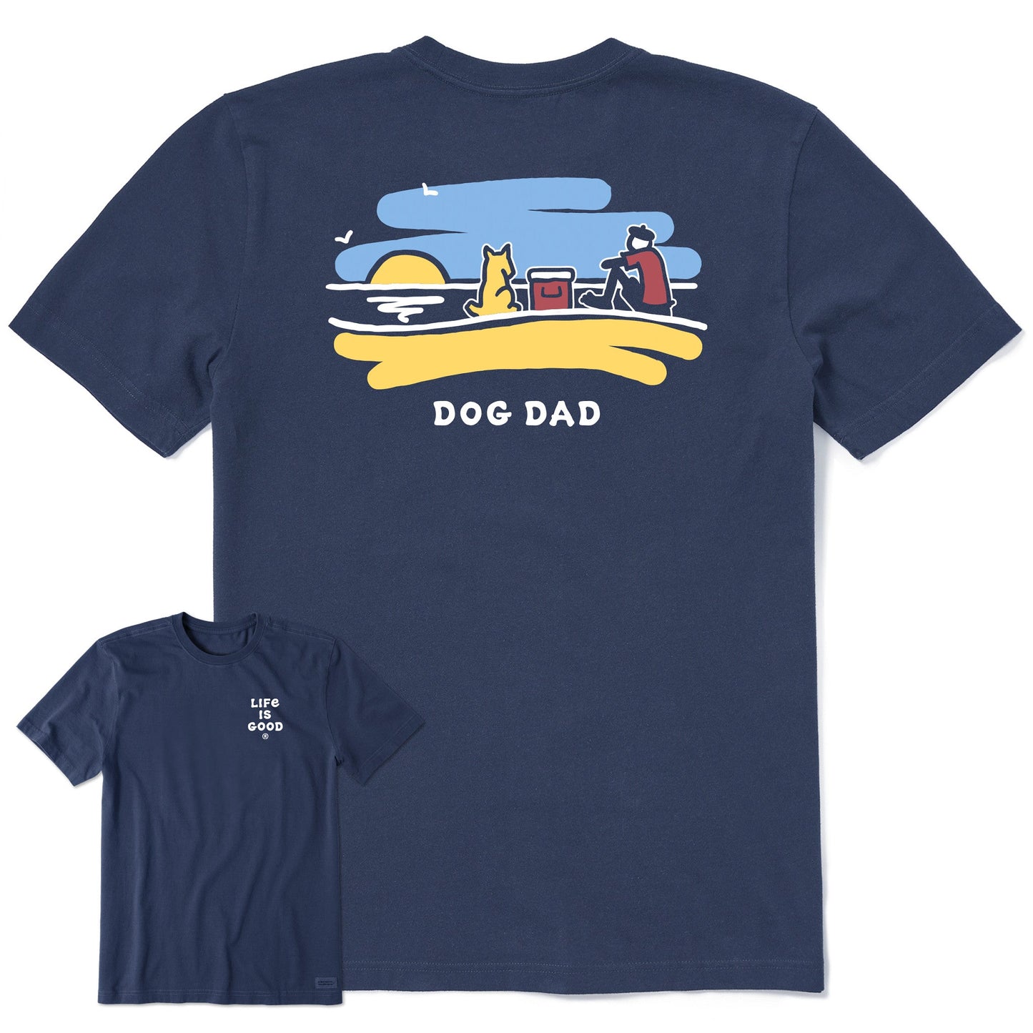 Men's Jake Beach Dog Dad Short Sleeve Tee