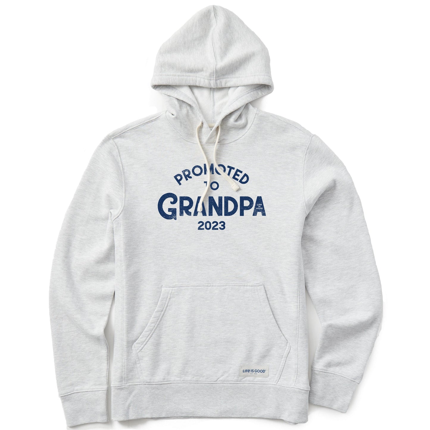 Men's Promoted to Grandpa 2023 Simply True Fleece Hoodie