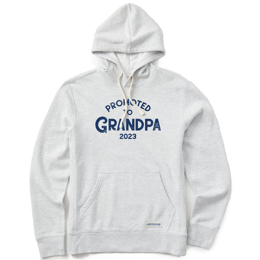 Men's Promoted to Grandpa 2023 Simply True Fleece Hoodie