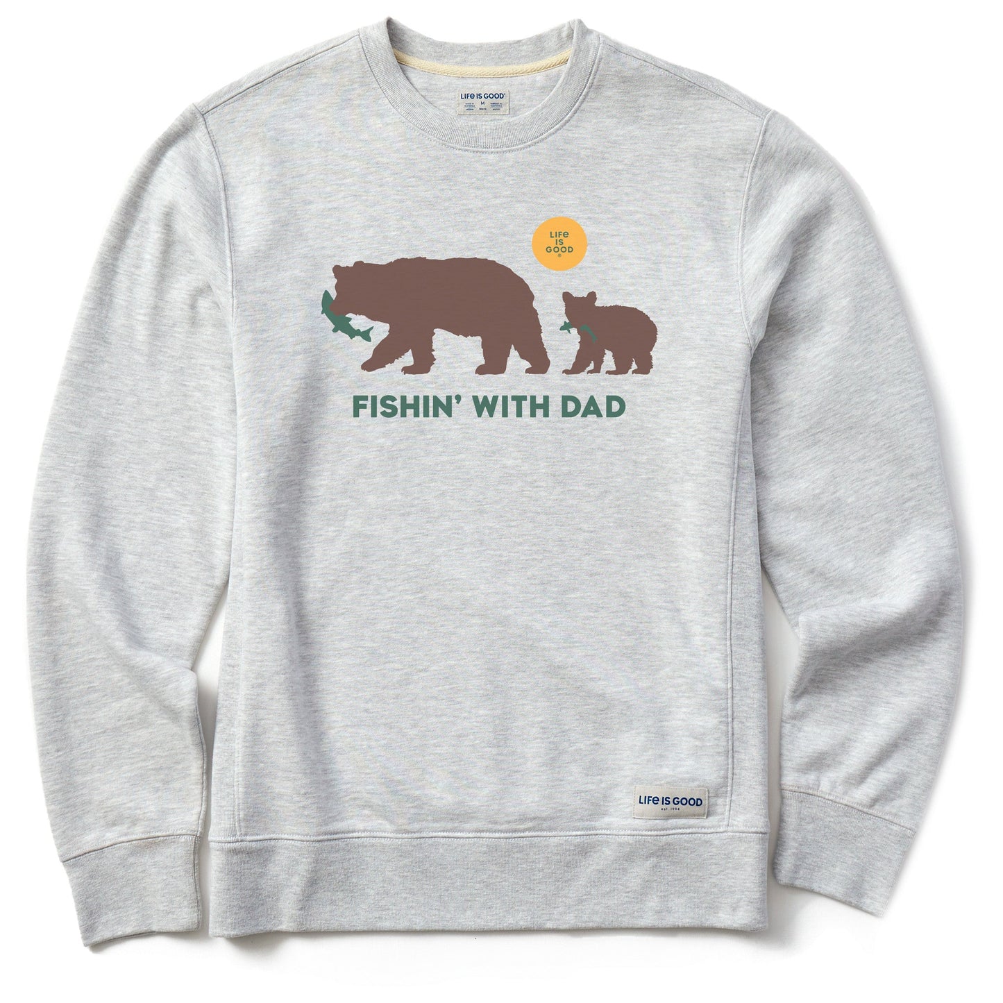 Men's Fishin With Dad Simply True Fleece Crew