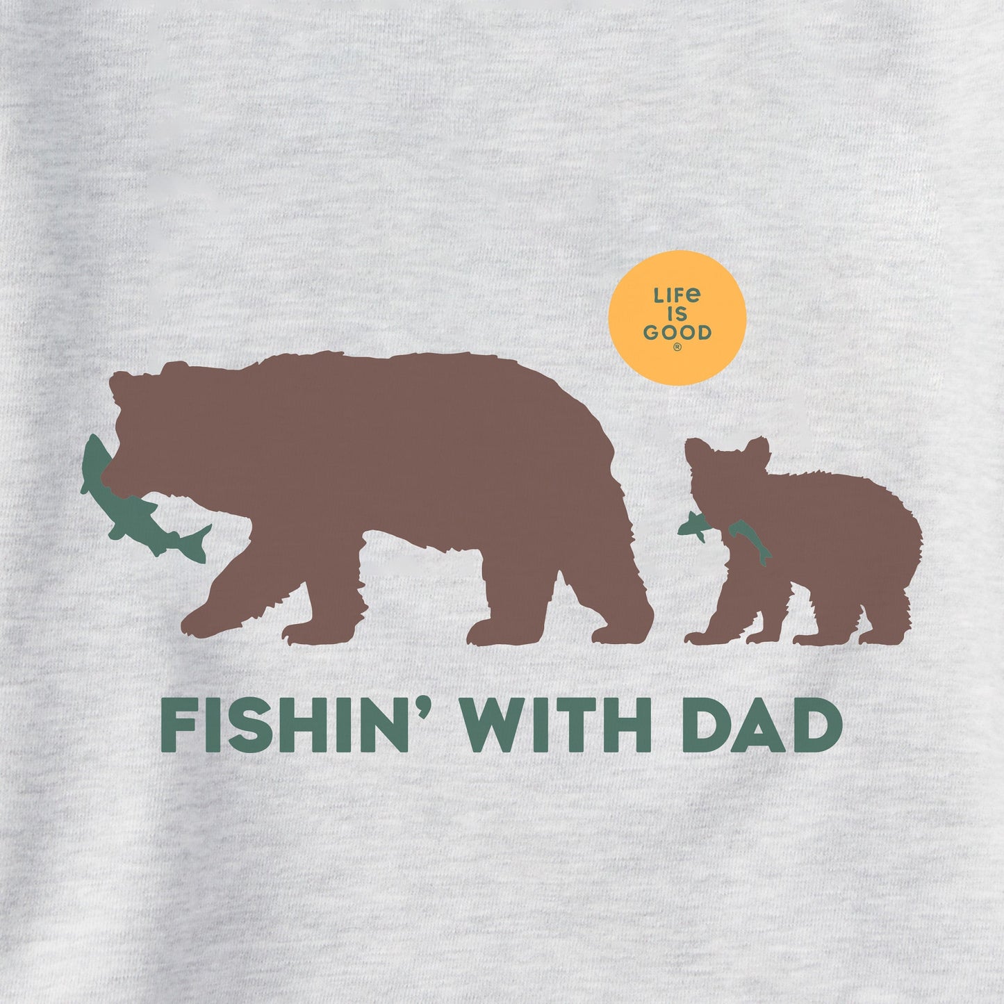 Men's Fishin With Dad Simply True Fleece Crew