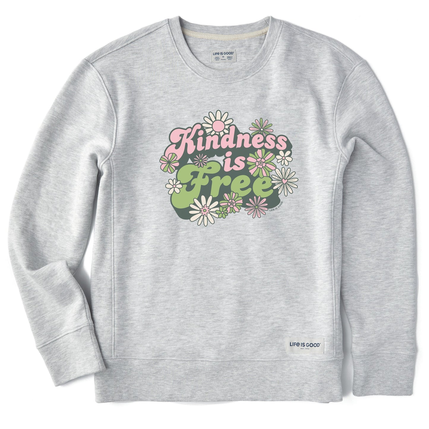 Women's Kindness is Free Daisies Simply True Crew