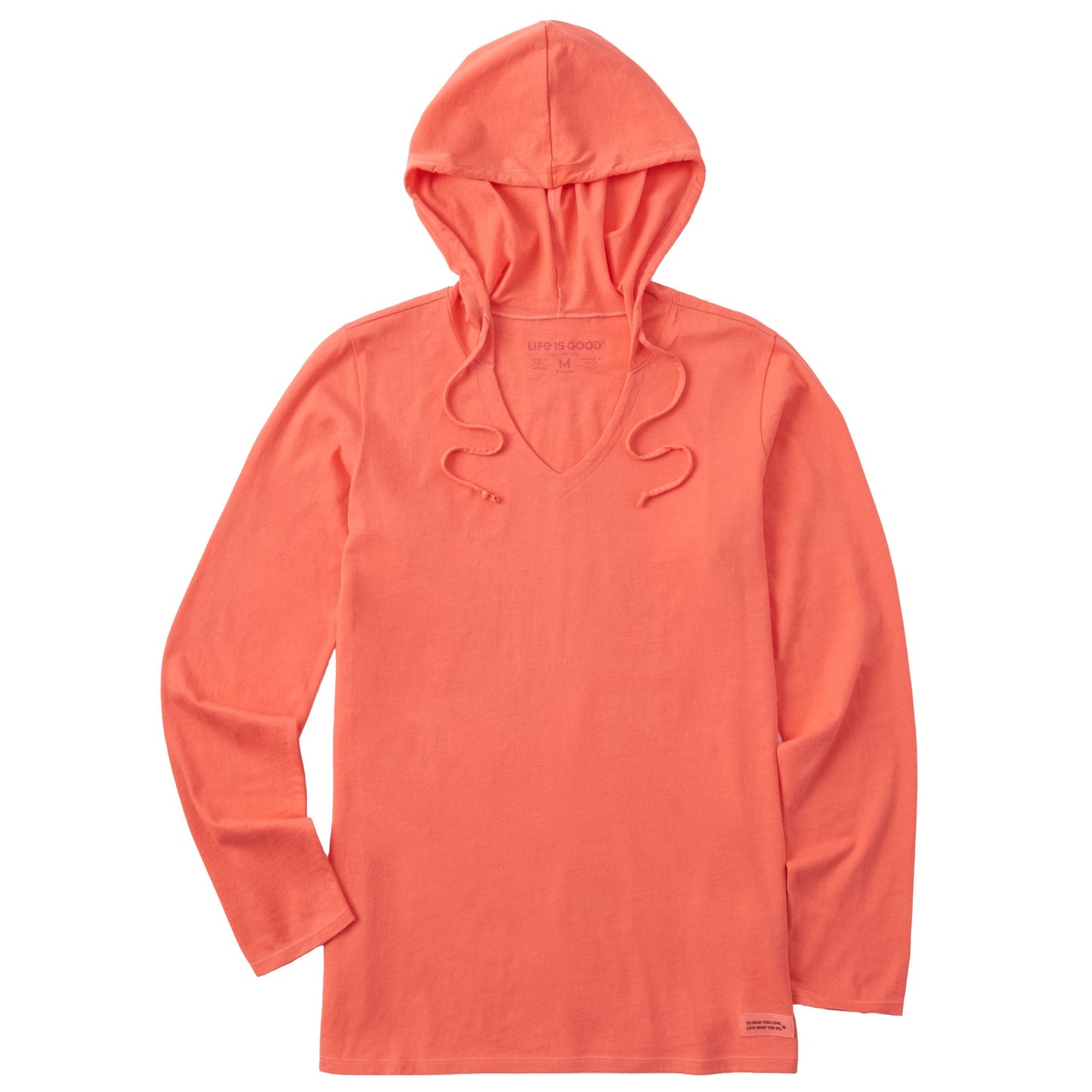 Women's Solid Long Sleeve Crusher-LITE Hooded Tee