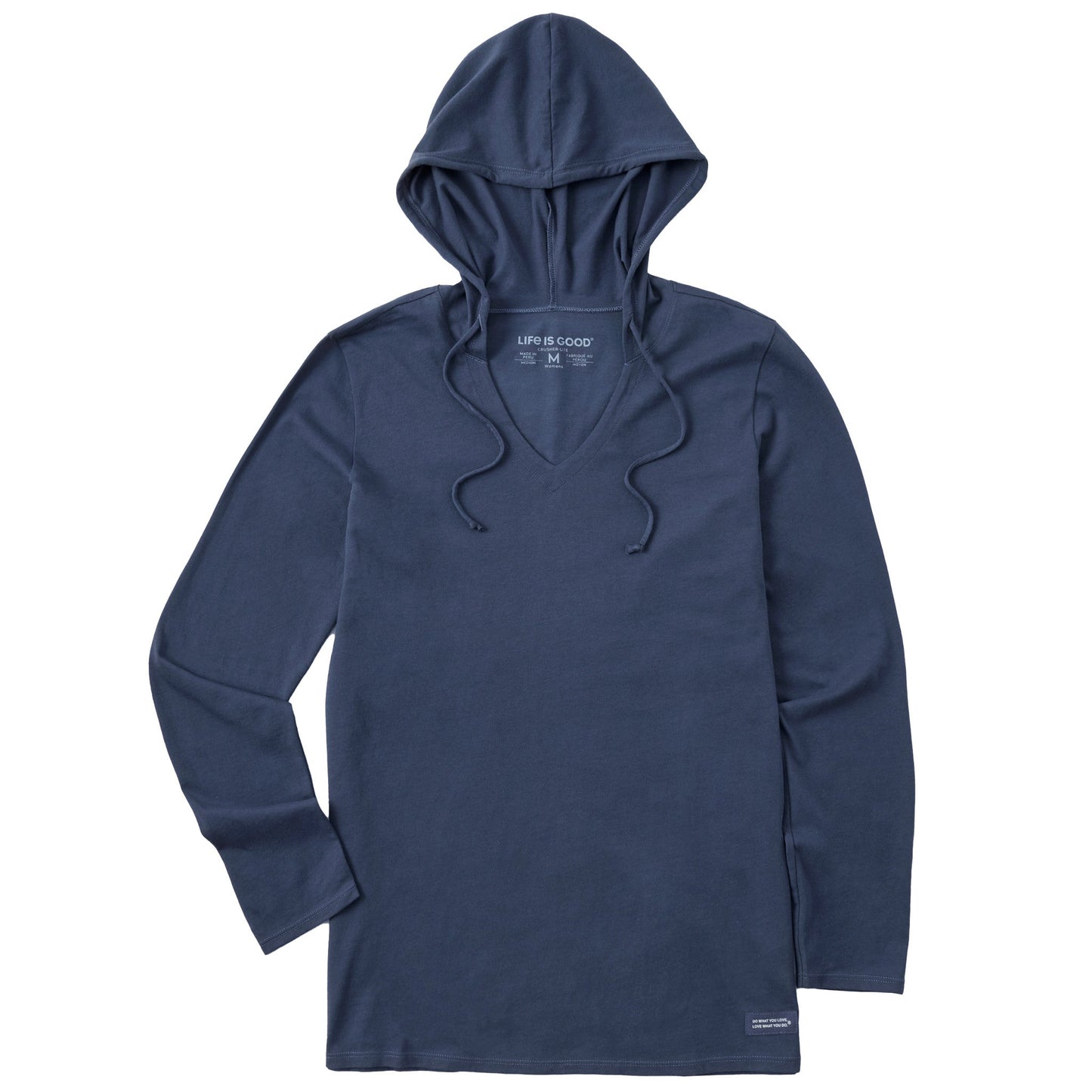 Women's Solid Long Sleeve Crusher-LITE Hooded Tee