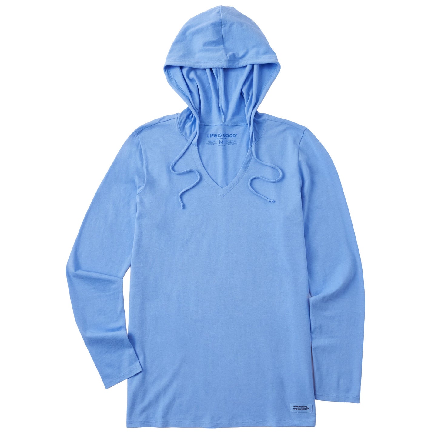 Women's Solid Long Sleeve Crusher-LITE Hooded Tee