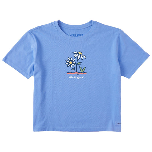 Women's Daisy Garden Short Sleeve Crusher Boxy Tee
