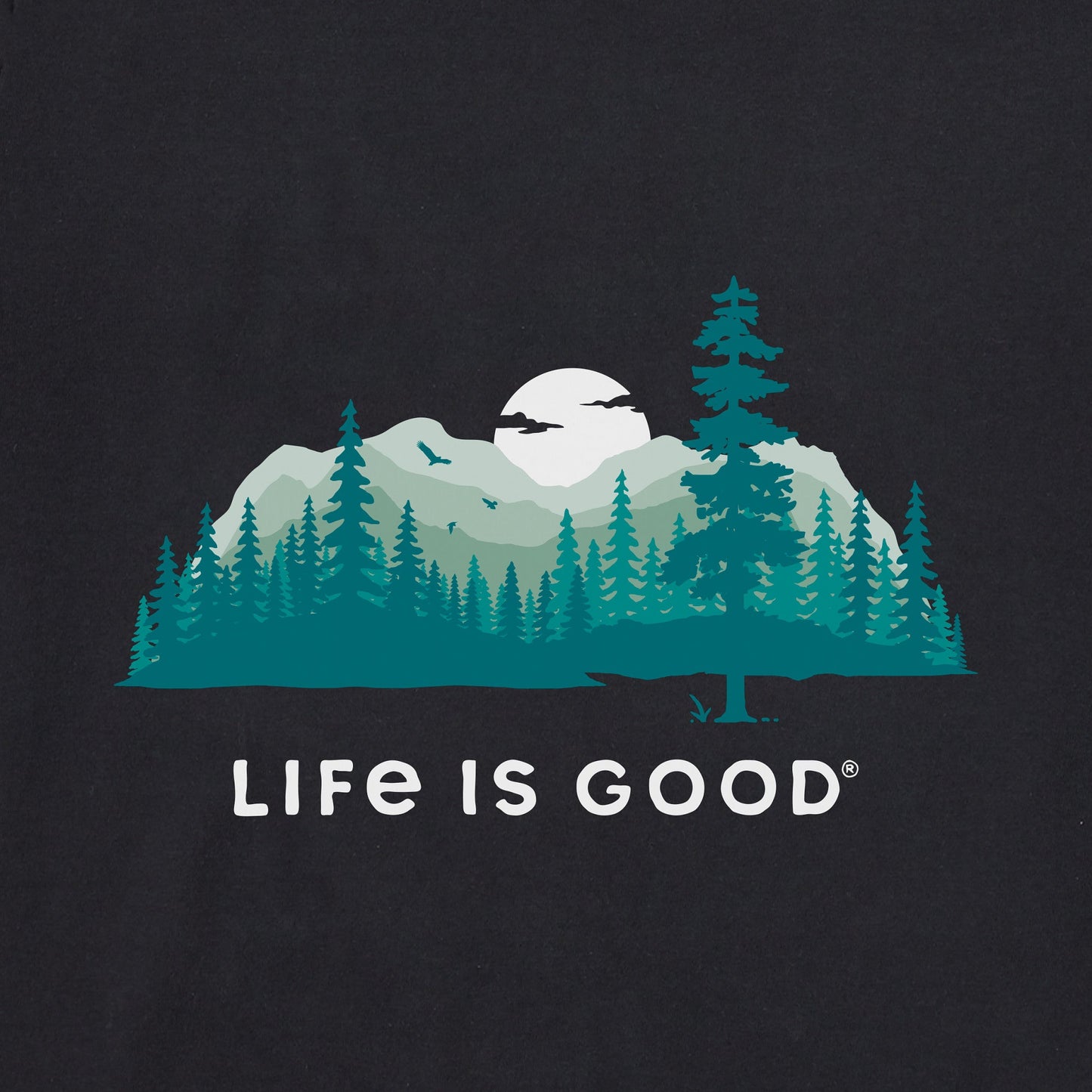 Men's Evergreen Silhouette Long Sleeve Crusher Tee