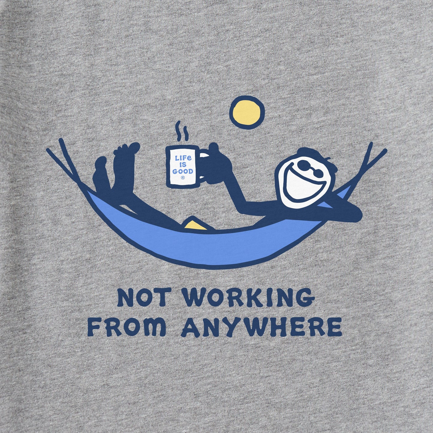 Men's Not Working Hammock Long Sleeve Crusher Tee