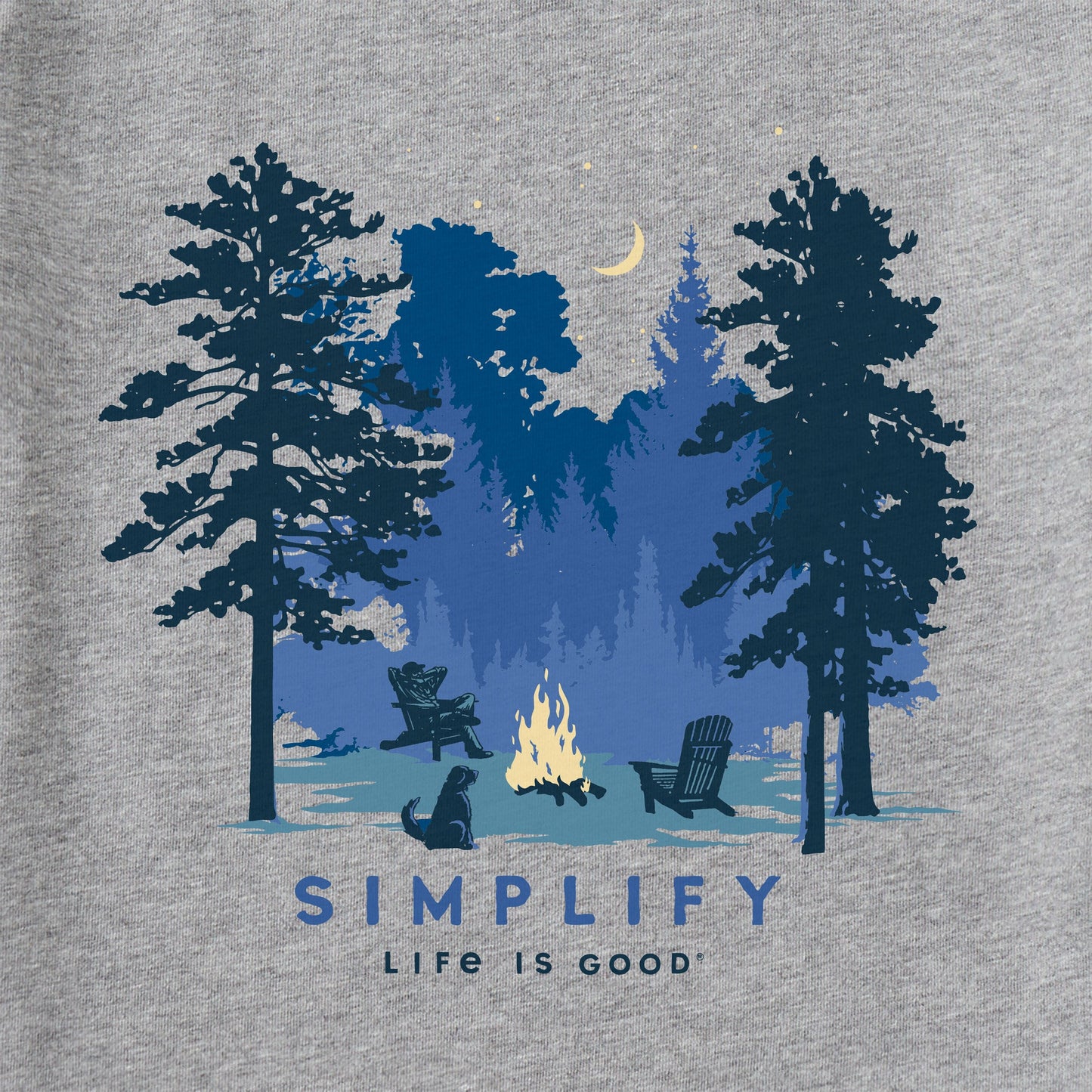 Men's Simplify Campfire Long Sleeve Crusher Tee