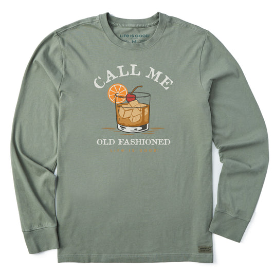 Men's Call Me Old Fashioned Long Sleeve Crusher Tee