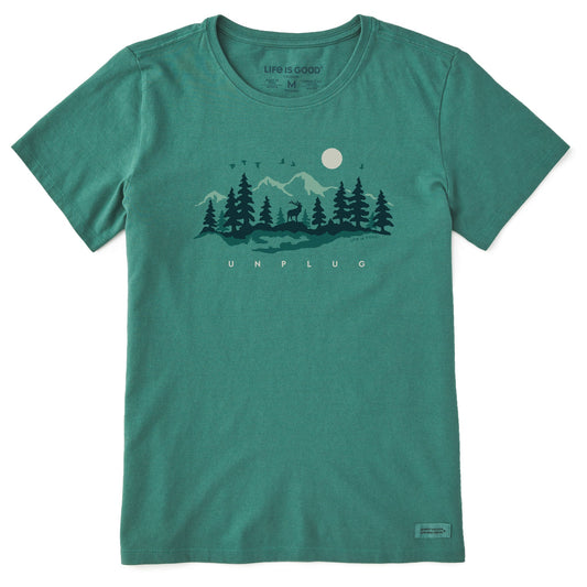 Women's Unplug in the Outdoors Short Sleeve Crusher Tee