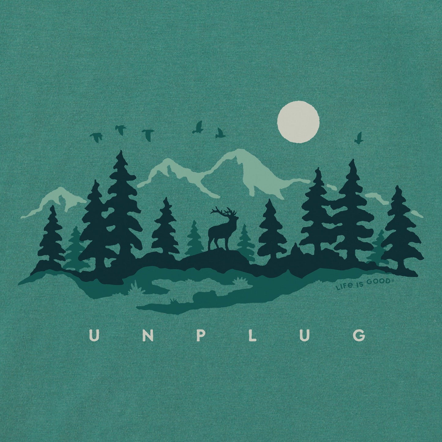 Women's Unplug in the Outdoors Short Sleeve Crusher Tee