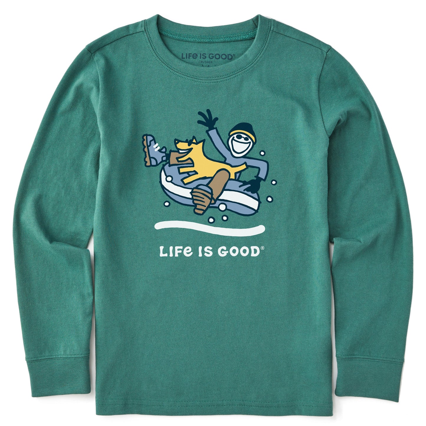 Kids Jake & Rocket Snowtube Long Sleeve Crusher Tee