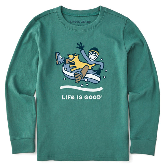 Kids Jake & Rocket Snowtube Long Sleeve Crusher Tee