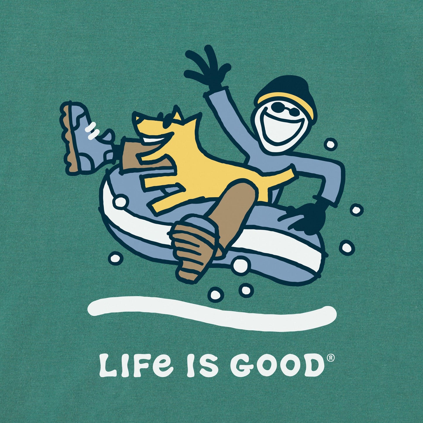 Kids Jake & Rocket Snowtube Long Sleeve Crusher Tee