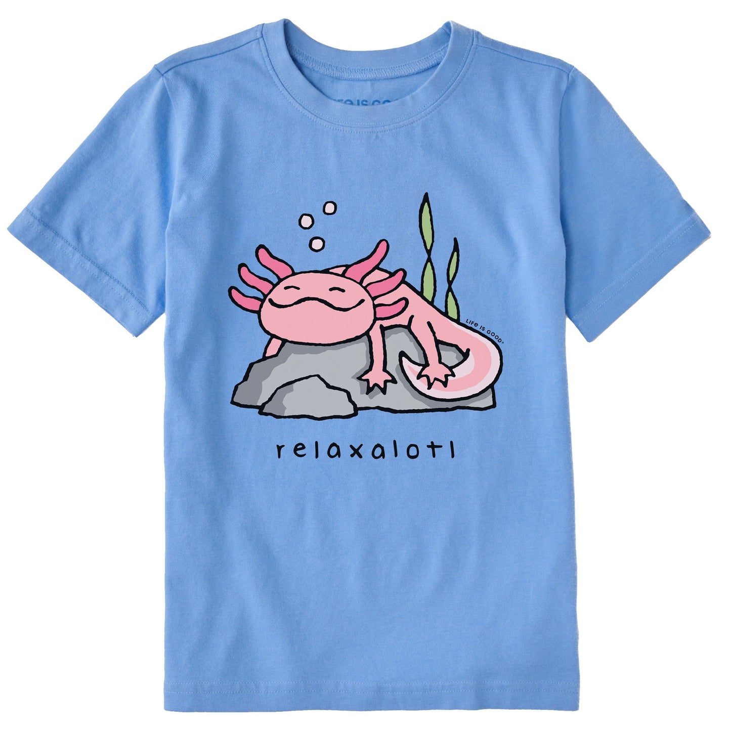 Kids Relaxalotl Short Sleeve Crusher Tee