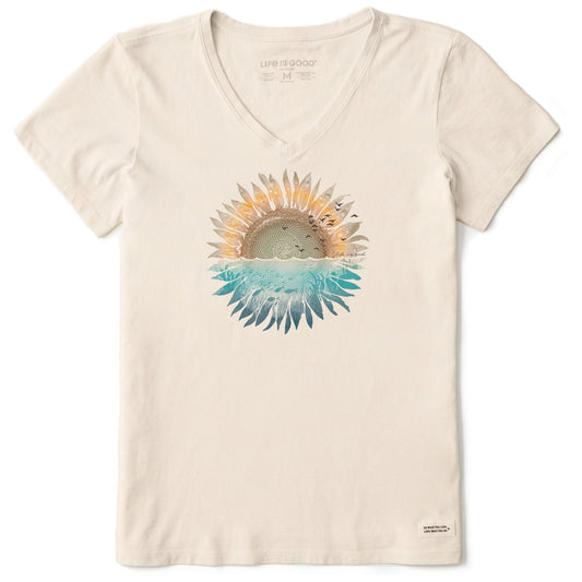 Women's Under Sunflower Short Sleeve Crusher Vee