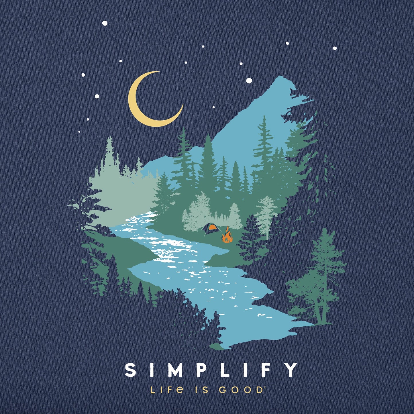 Women's Riverside Campfire Simplify Short Sleeve Tee