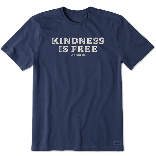 Men's Kindness is Free Woodcut Short Sleeve Tee